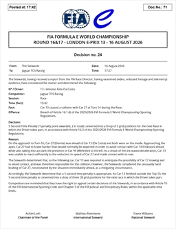 Formula E, caos FIA a Londra: penalizzati Wehrlein e Da Costa