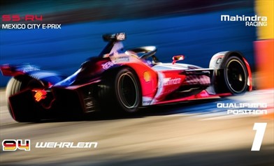 MEXICO CITY E-PRIX: Pascal Wehrlein porta la Mahindra al top, è Pole Position