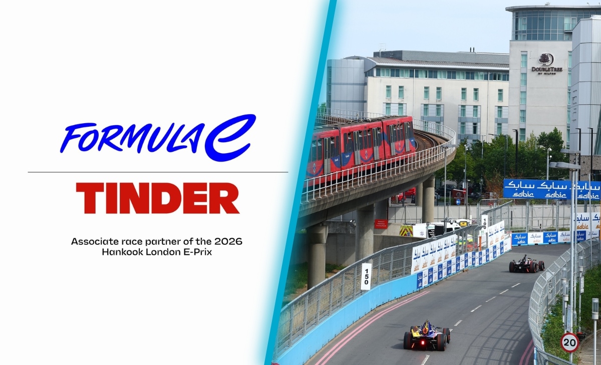 Tinder debutta nel motorsport: partnership con la Formula E per l’E-Prix di Londra